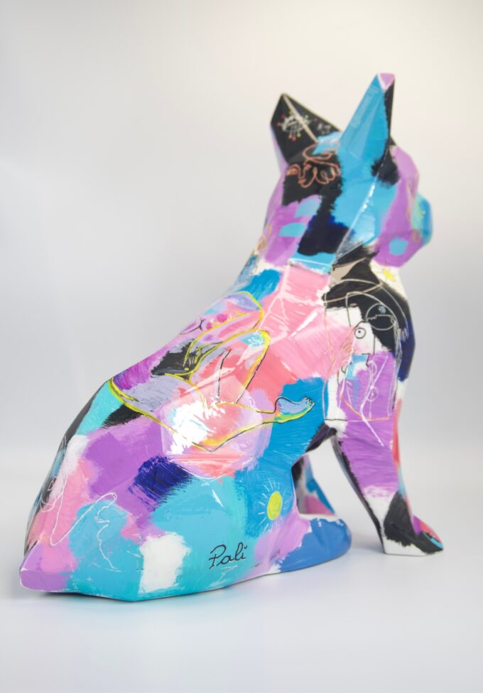 bouledogue-chien-décoration-art