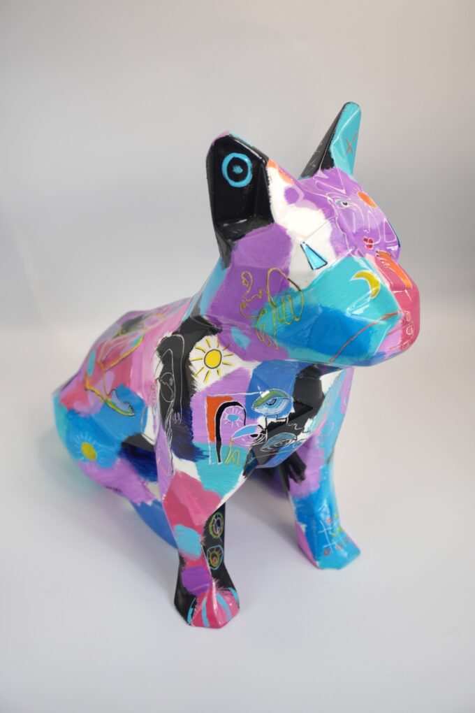 bouledogue-chien-décoration-art