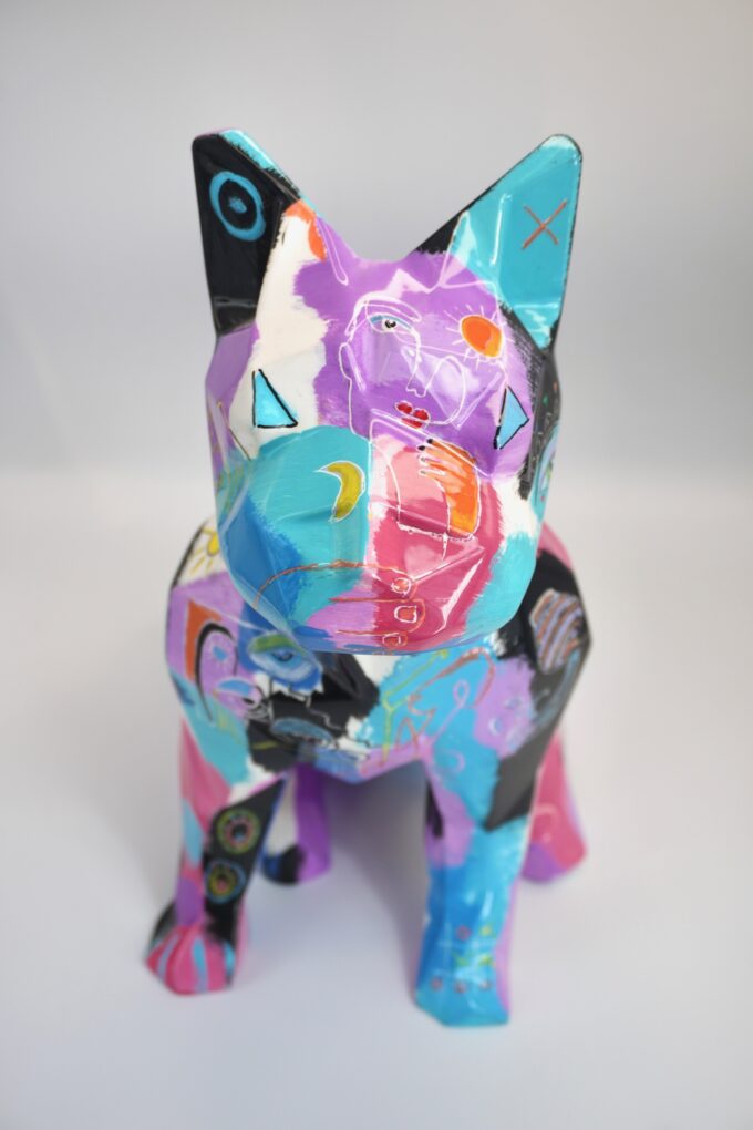 bouledogue-chien-décoration-art