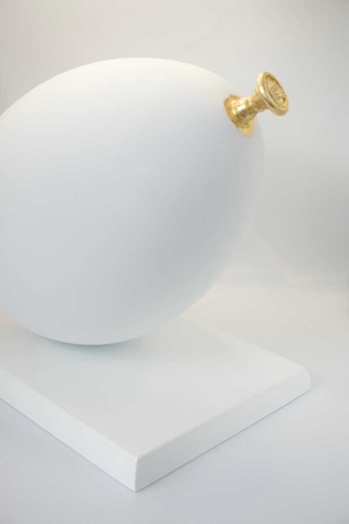 ballon-blanc-mat-or