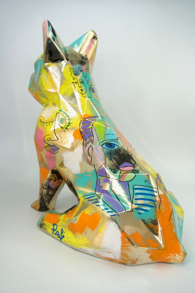 bouledogue-chien-décoration-art