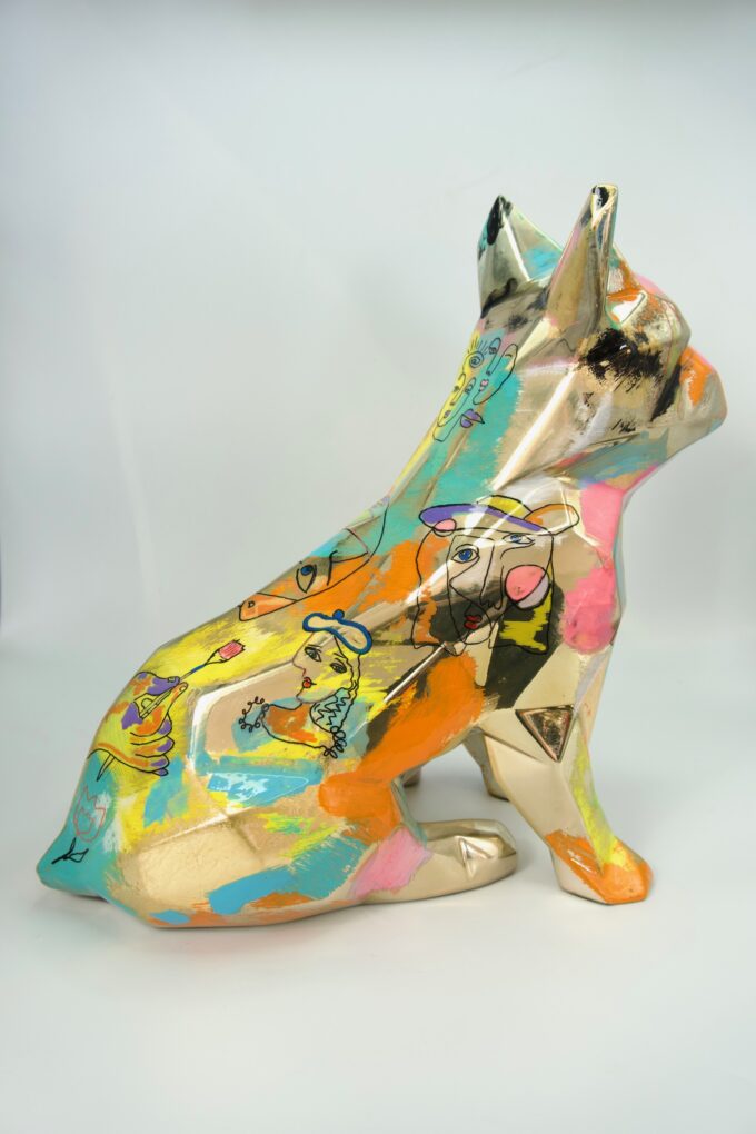 bouledogue-chien-décoration-art