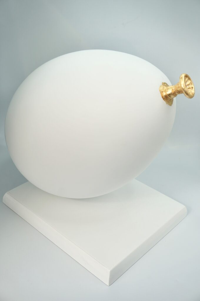 ballon-blanc-mat-or