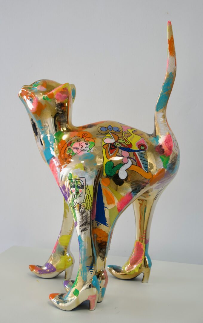 deco-chat-chrome-doré