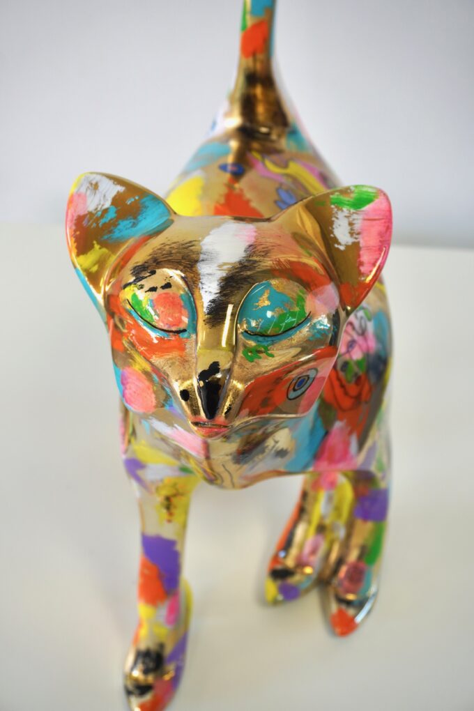 deco-chat-chrome-doré