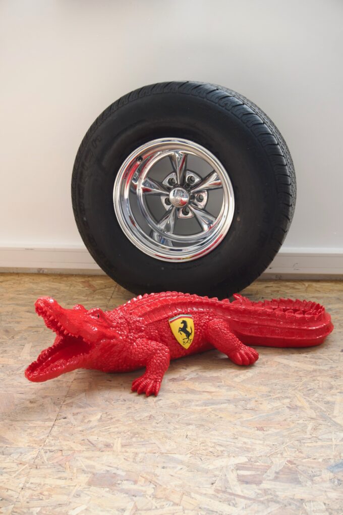 Crocodile-ferrari-rouge