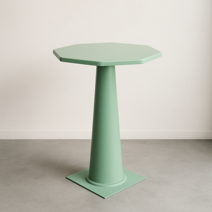 table mange debout résine
